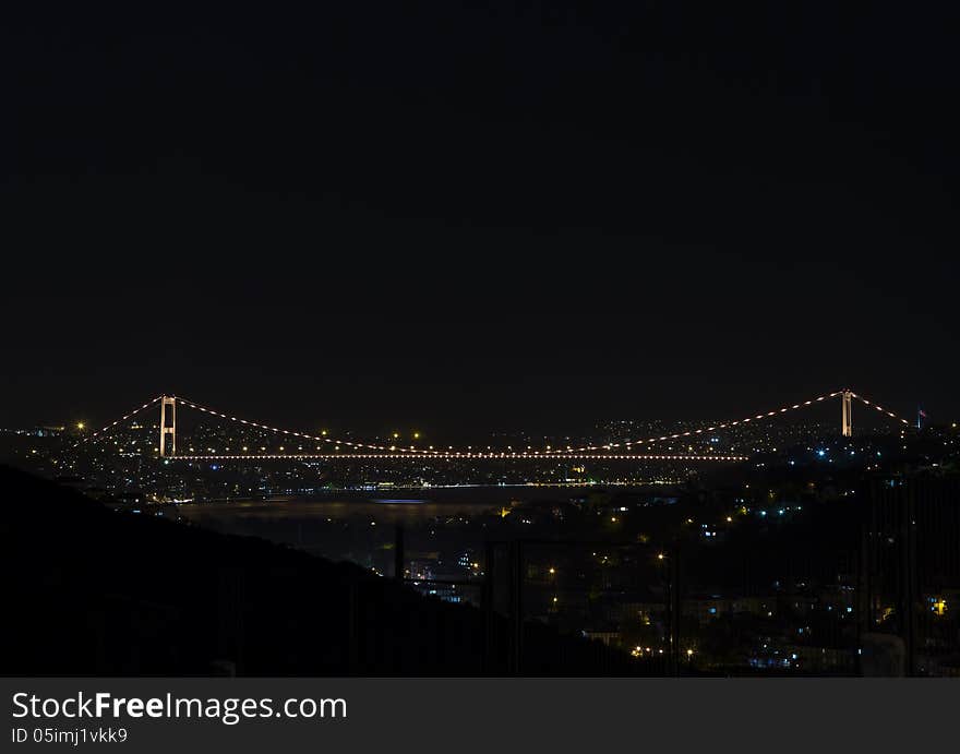 Second Bosphorus Bridge at Night