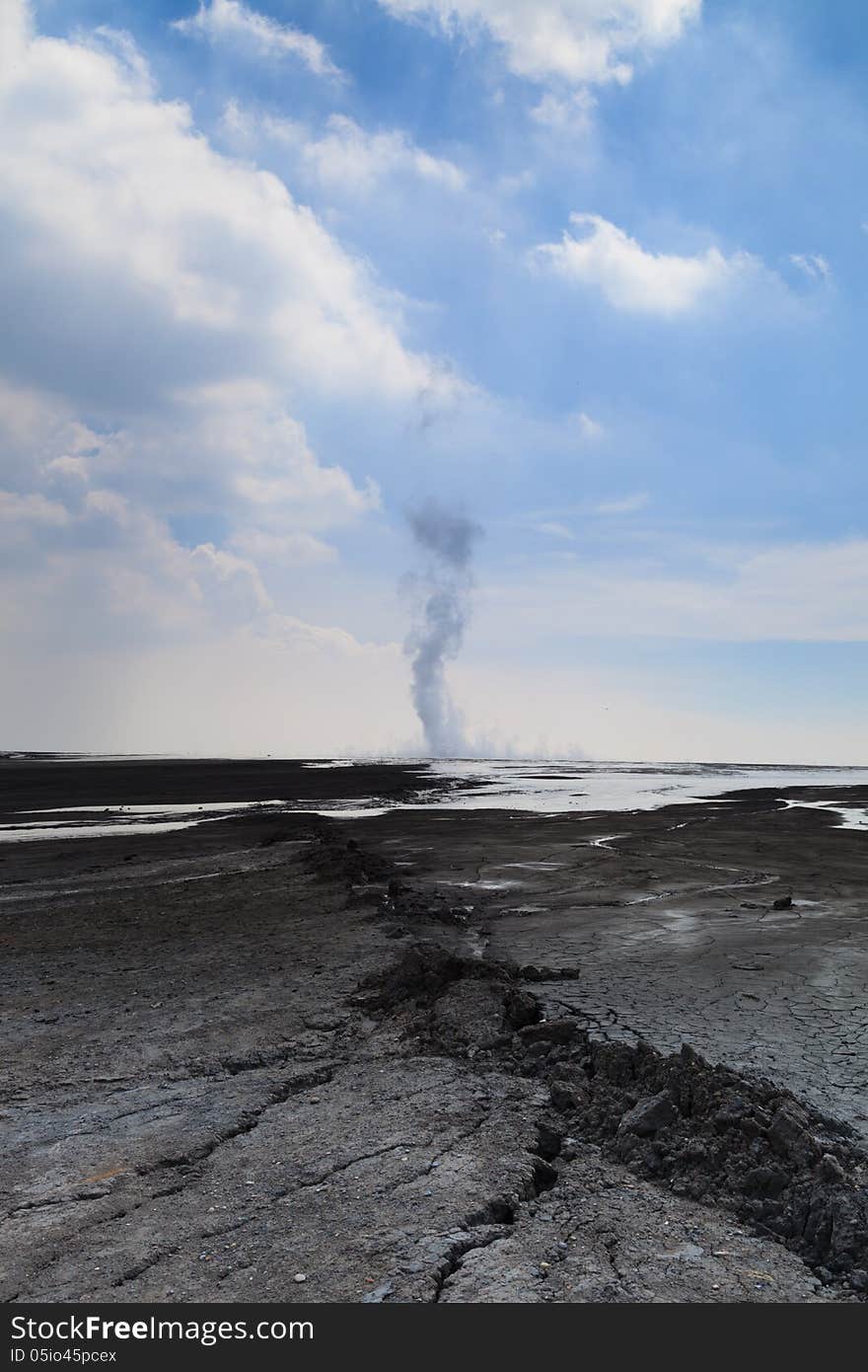 Sidoarjo mud flow blowout in Indonesia