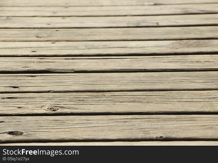 Close up shot of old wooden deck. Close up shot of old wooden deck