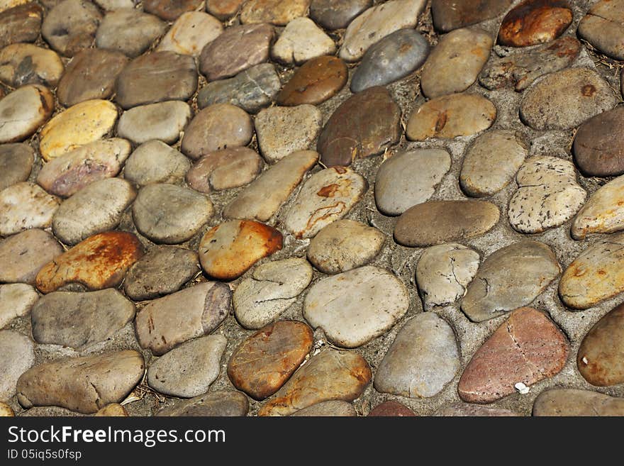 A background made of little pebbles. A background made of little pebbles