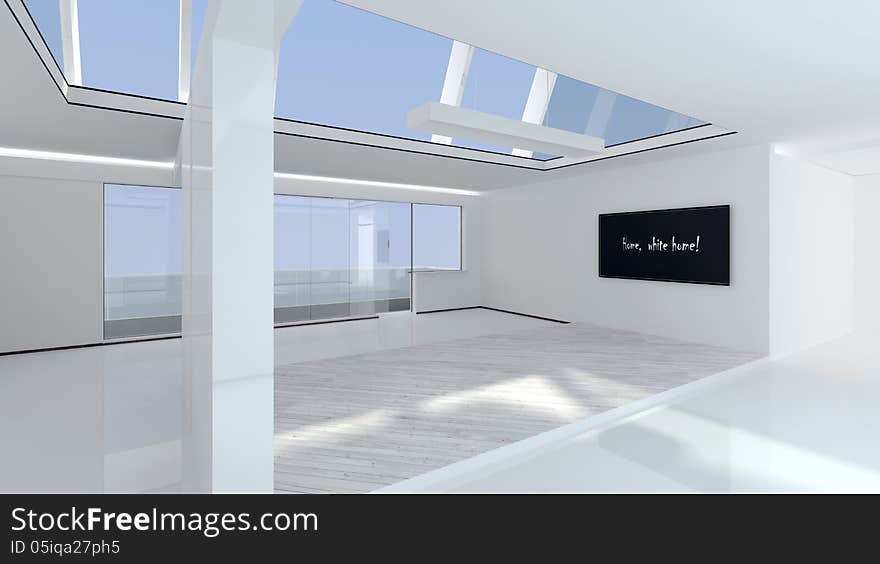 Abstract modern interior with natural daylight. Abstract modern interior with natural daylight