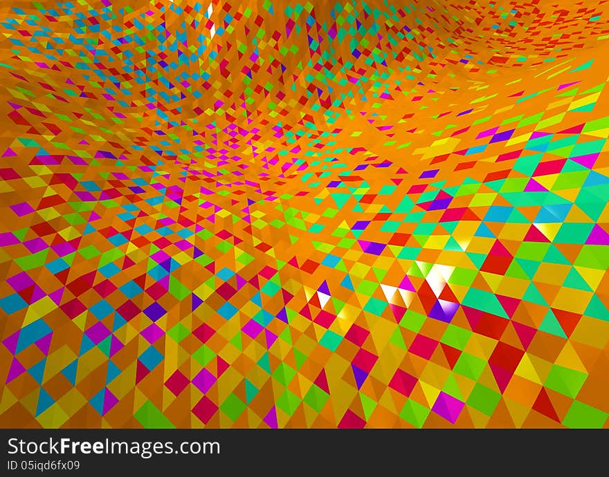 Abstract background made of colorful triangular surface. Abstract background made of colorful triangular surface