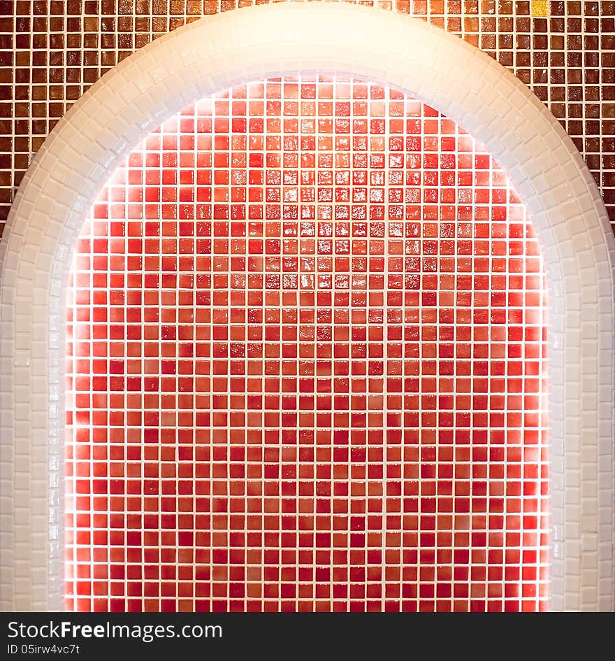 Red Mosaic Tile