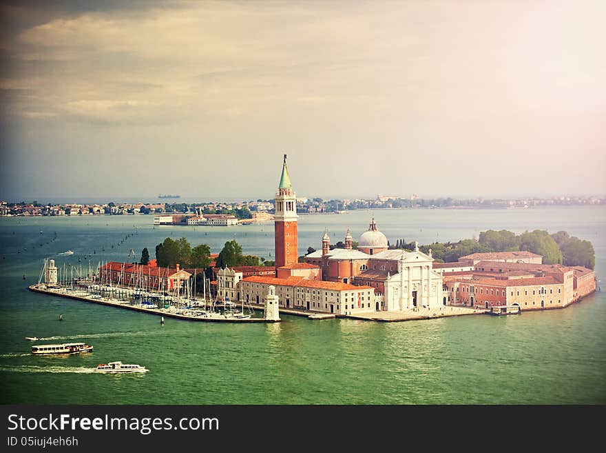 Beautiful San Giorgio island, Venice, Italy