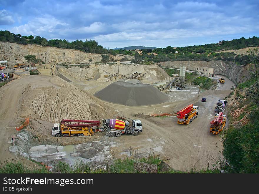 Industrial quarry