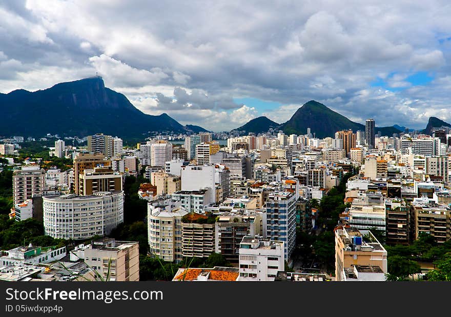 View of Ipanema district from the Two Brothers hill. View of Ipanema district from the Two Brothers hill.