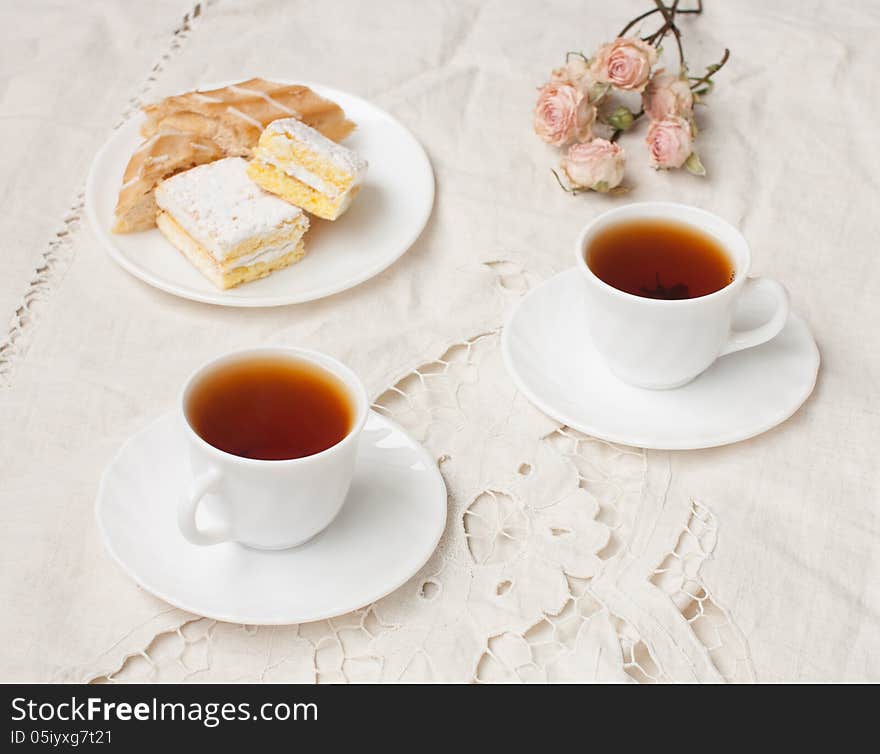 Breakfast for two at tea and cakes