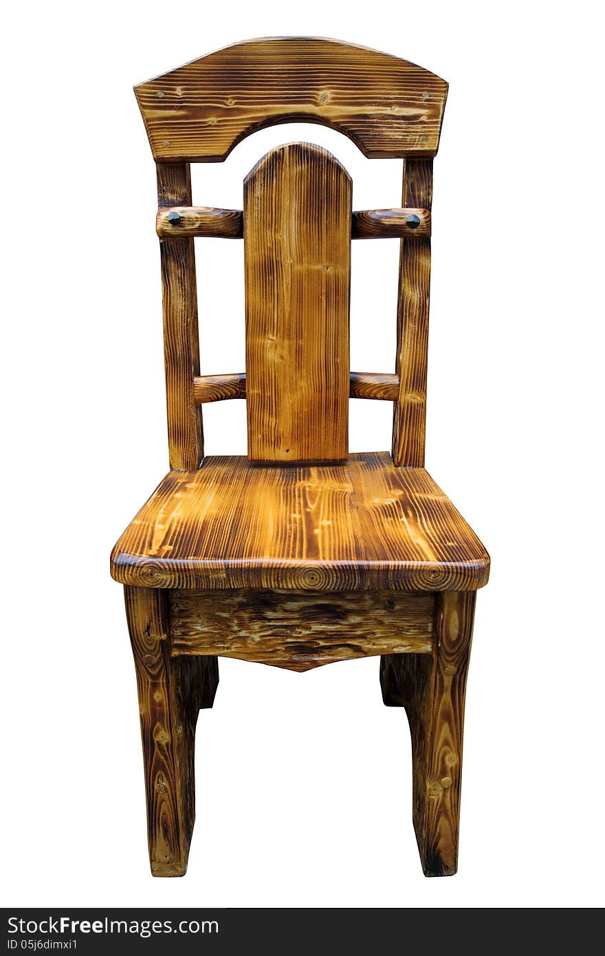 The classical cut out wooden chair