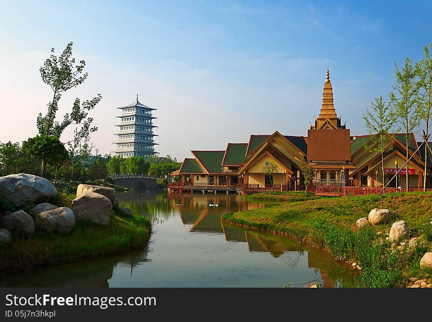 The image taken in china's xian city Xi'an Expo Park. The image taken in china's xian city Xi'an Expo Park.