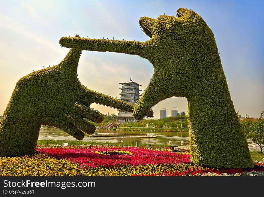 The image taken in china's xian city Xi'an Expo Park. Give you a Changan .