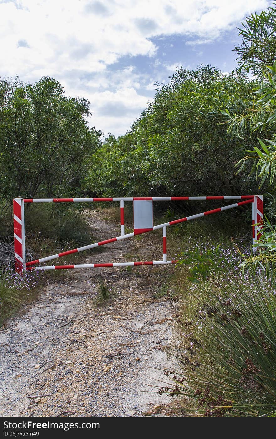 Blocked Country Road