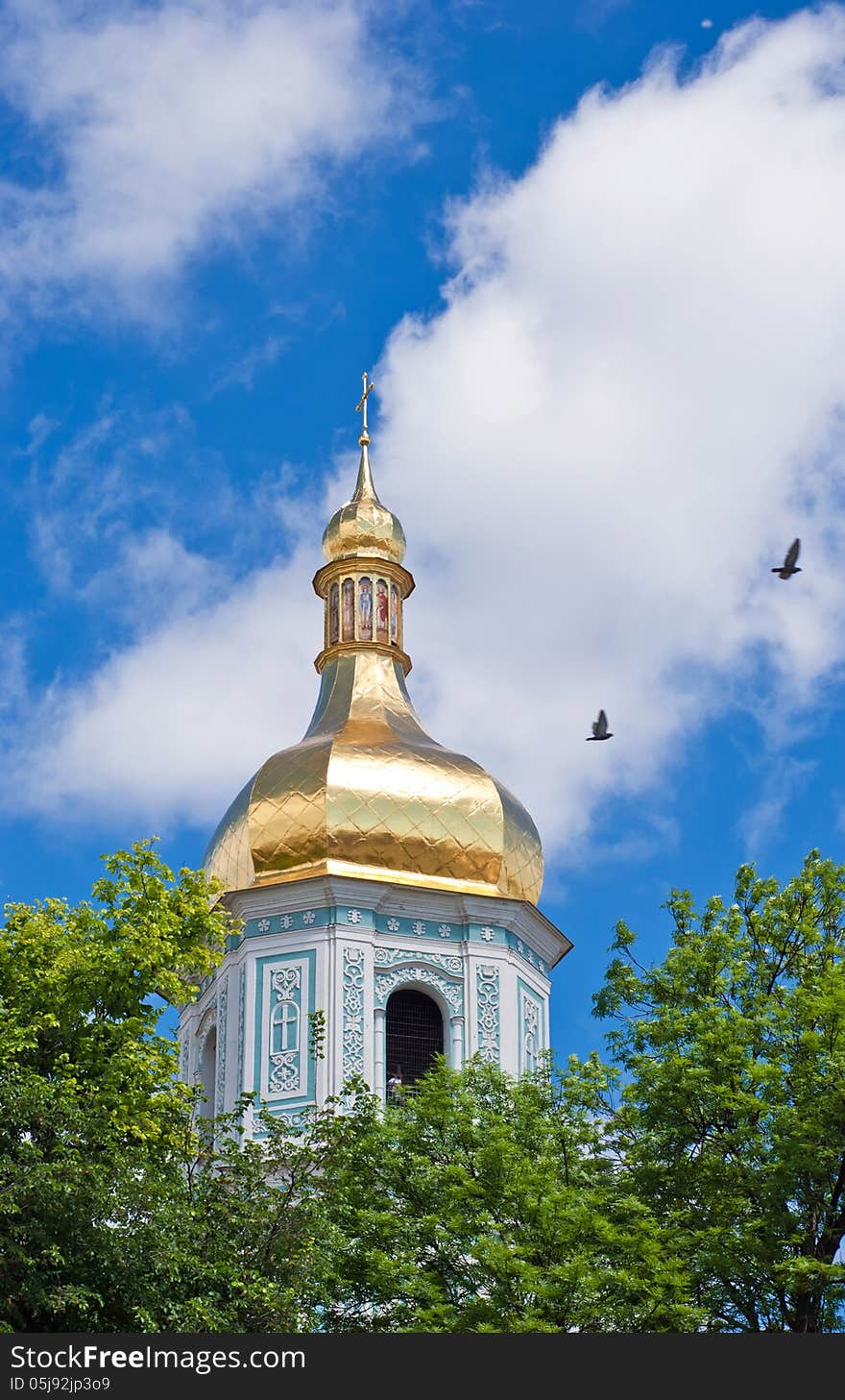 Saint Sophia's Cathedral Bell Tower Kiev Ukraine. Saint Sophia's Cathedral Bell Tower Kiev Ukraine