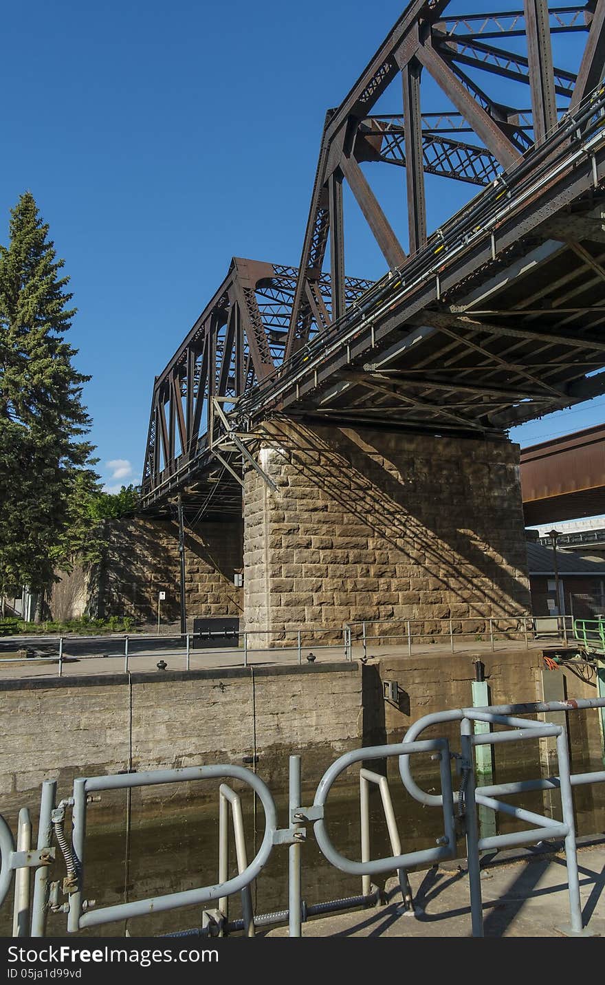 Sainte-Anne de Bellevue locks and bridge