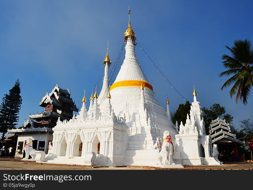 Phra Tad Doi Kong Mu,Pagoda(Chedi,Stupa) of Tai Yai's Buddhist in Thailand. Phra Tad Doi Kong Mu,Pagoda(Chedi,Stupa) of Tai Yai's Buddhist in Thailand.