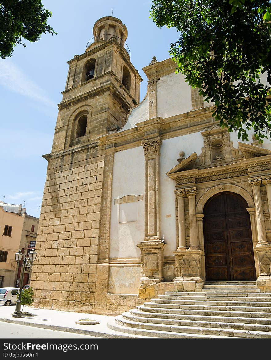 Church of St. Giovanni Batista in Castelvetrano, Sicily, Italy