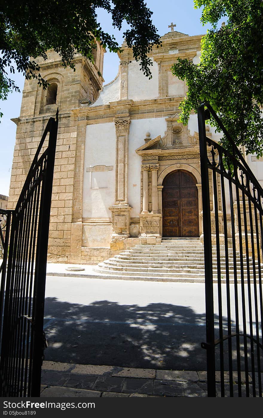 Church of St. Giovanni Batista in Castelvetrano, Sicily, Italy