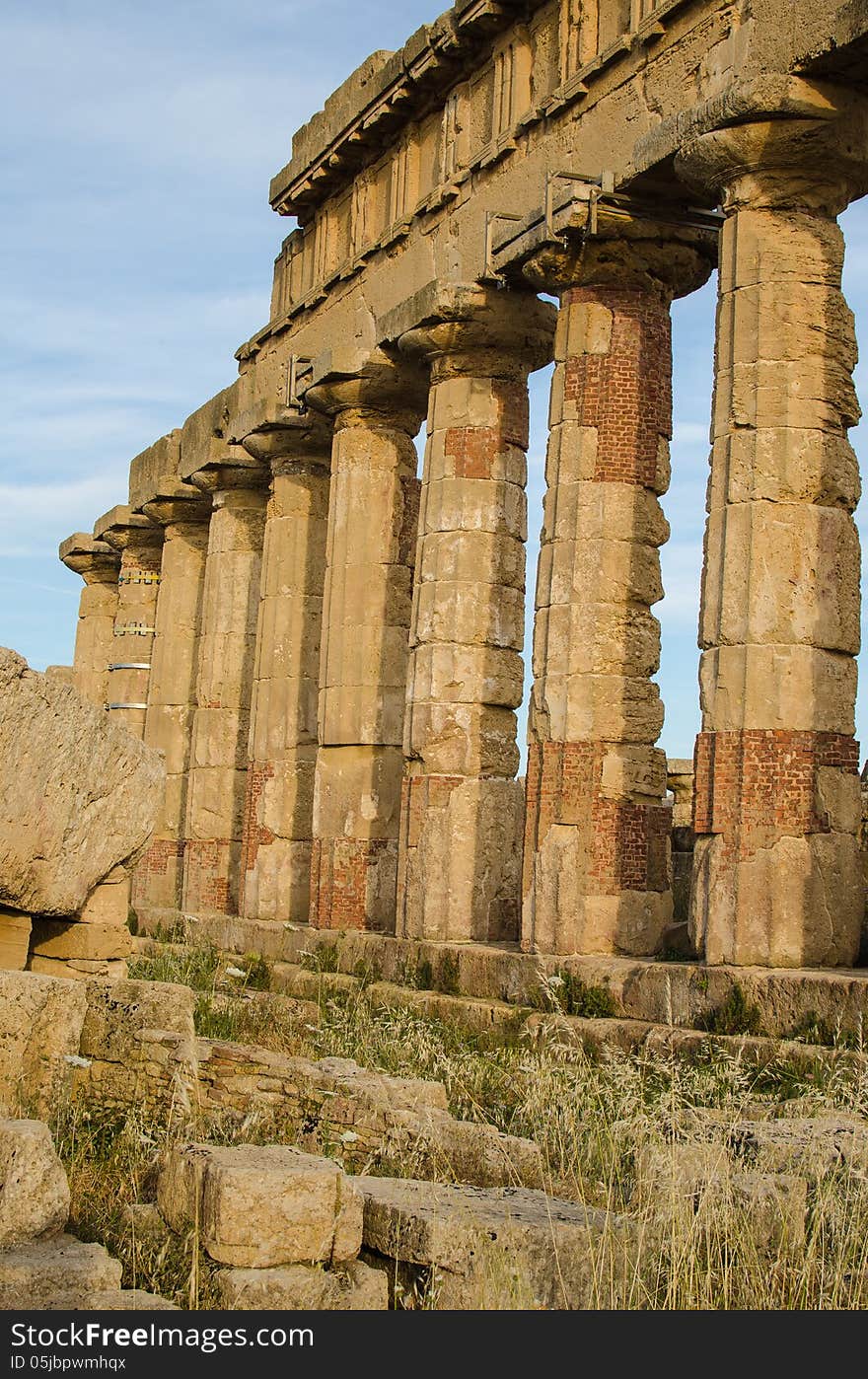 Acropolis at Selinunte, Sicily, Italy. Acropolis at Selinunte, Sicily, Italy