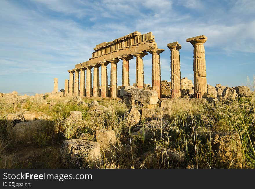 Acropolis at Selinunte, Sicily, Italy. Acropolis at Selinunte, Sicily, Italy