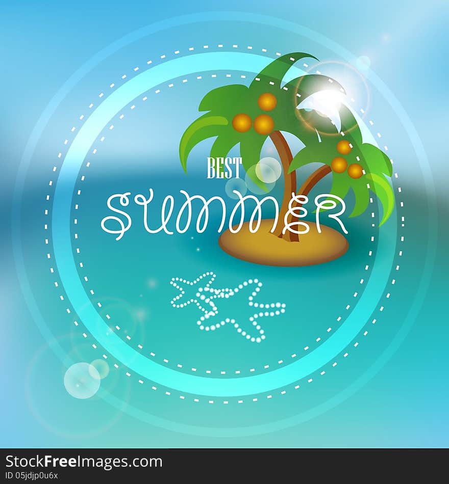 Graphic message for your summer design. Vector Blurry. Graphic message for your summer design. Vector Blurry