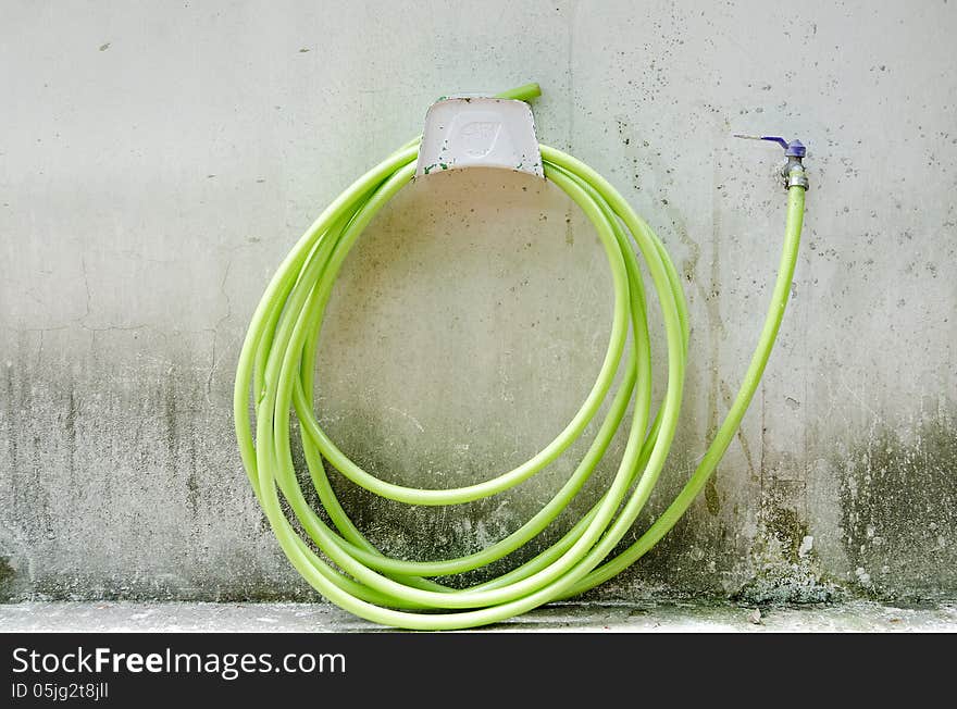 Green rubber tube