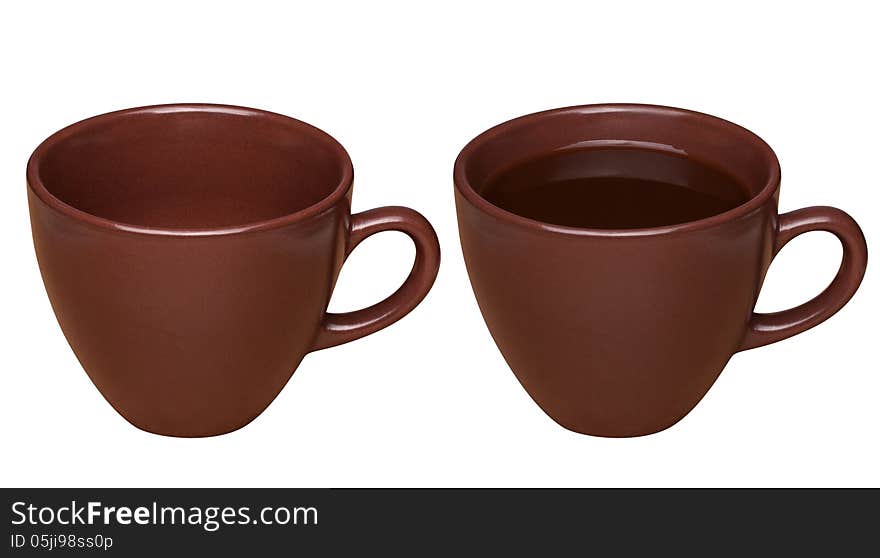 Cup of coffee, isolated with clipping path