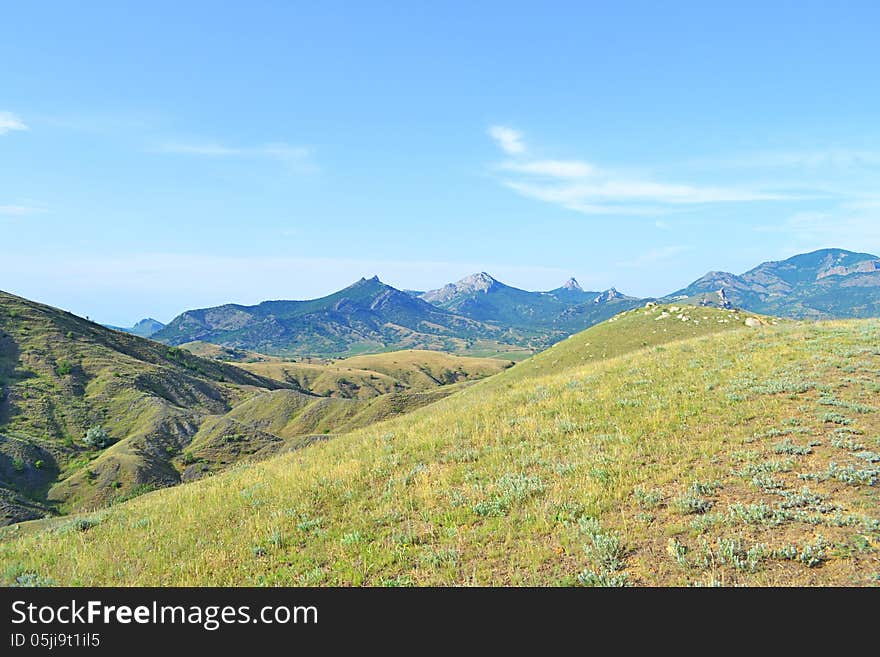 a beautiful summer mountain landscape