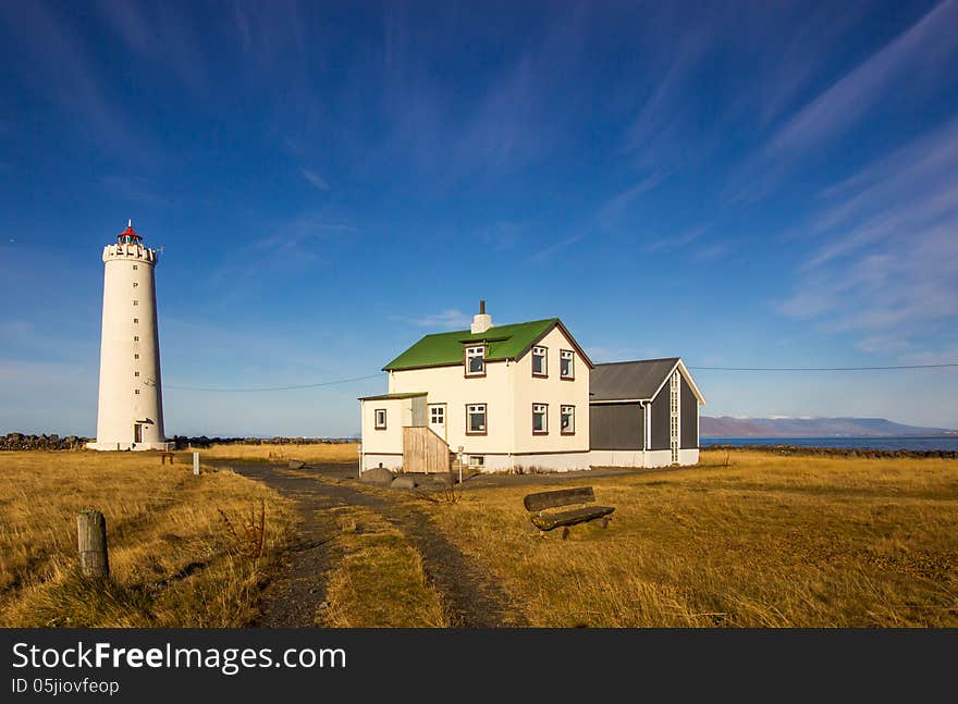 Image of Grótta lighthose which is located just outside Reykjavík, Iceland. Image of Grótta lighthose which is located just outside Reykjavík, Iceland.