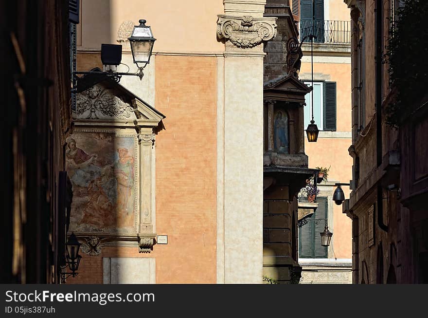 Narrow Strrets in Rome. Largo di Torre Argentina