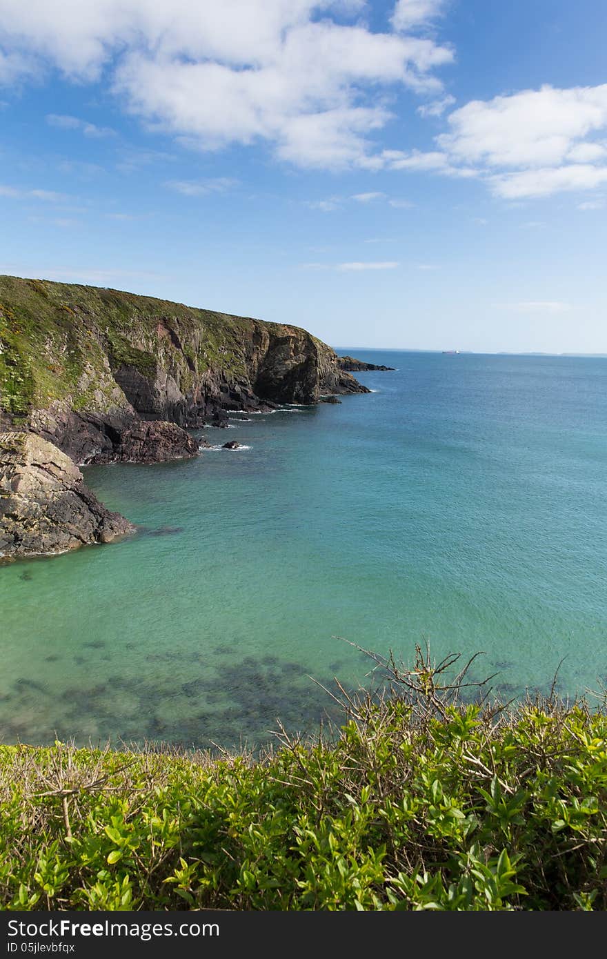 Caerfai Bay Pembrokeshire West Wales UK