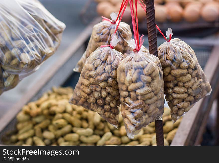 Health Food and peanut snack.