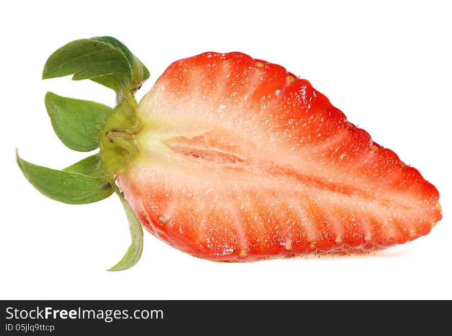 Cutted strawberry is very sweet. Cutted strawberry is very sweet