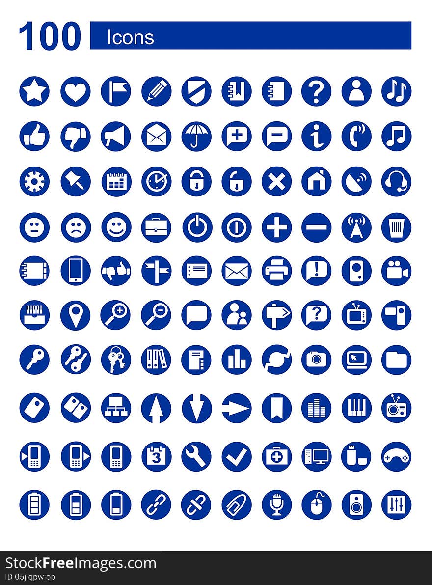 100 icons Web  communications