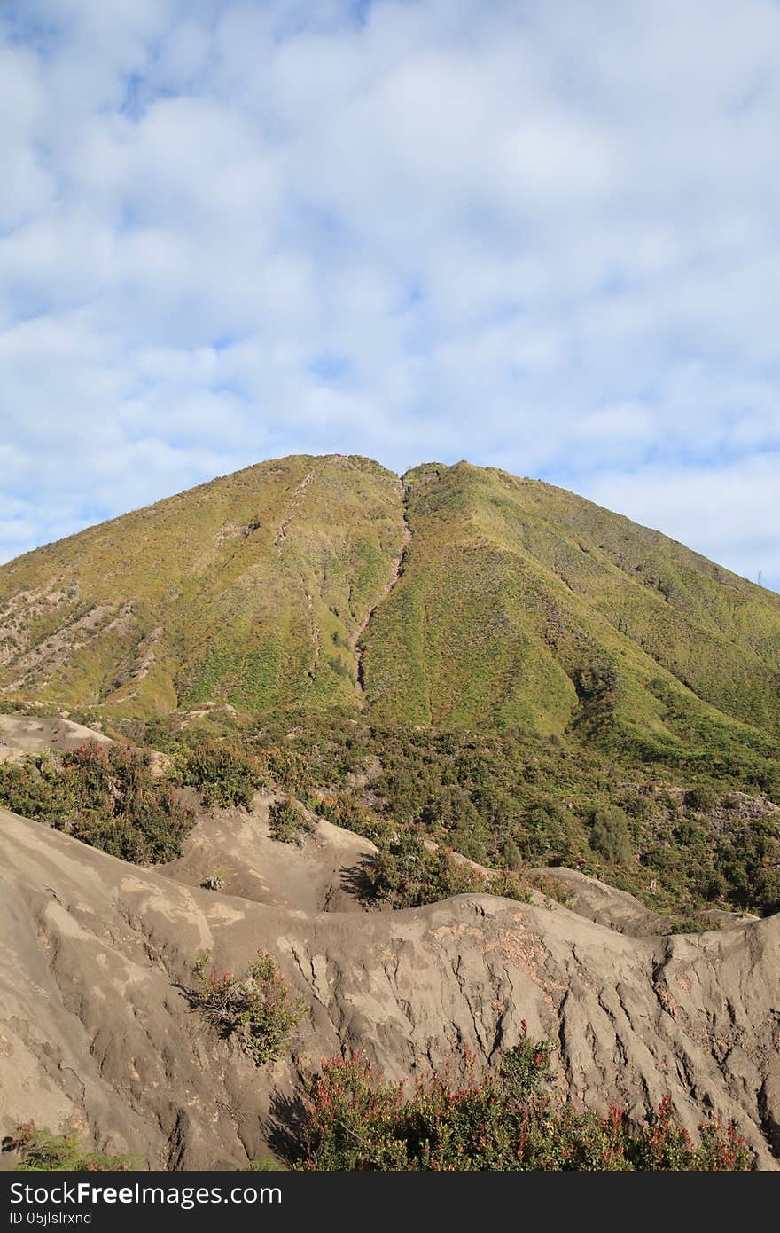 Mountain Batok in Tengger Semeru National Park, East Java, Indonesia