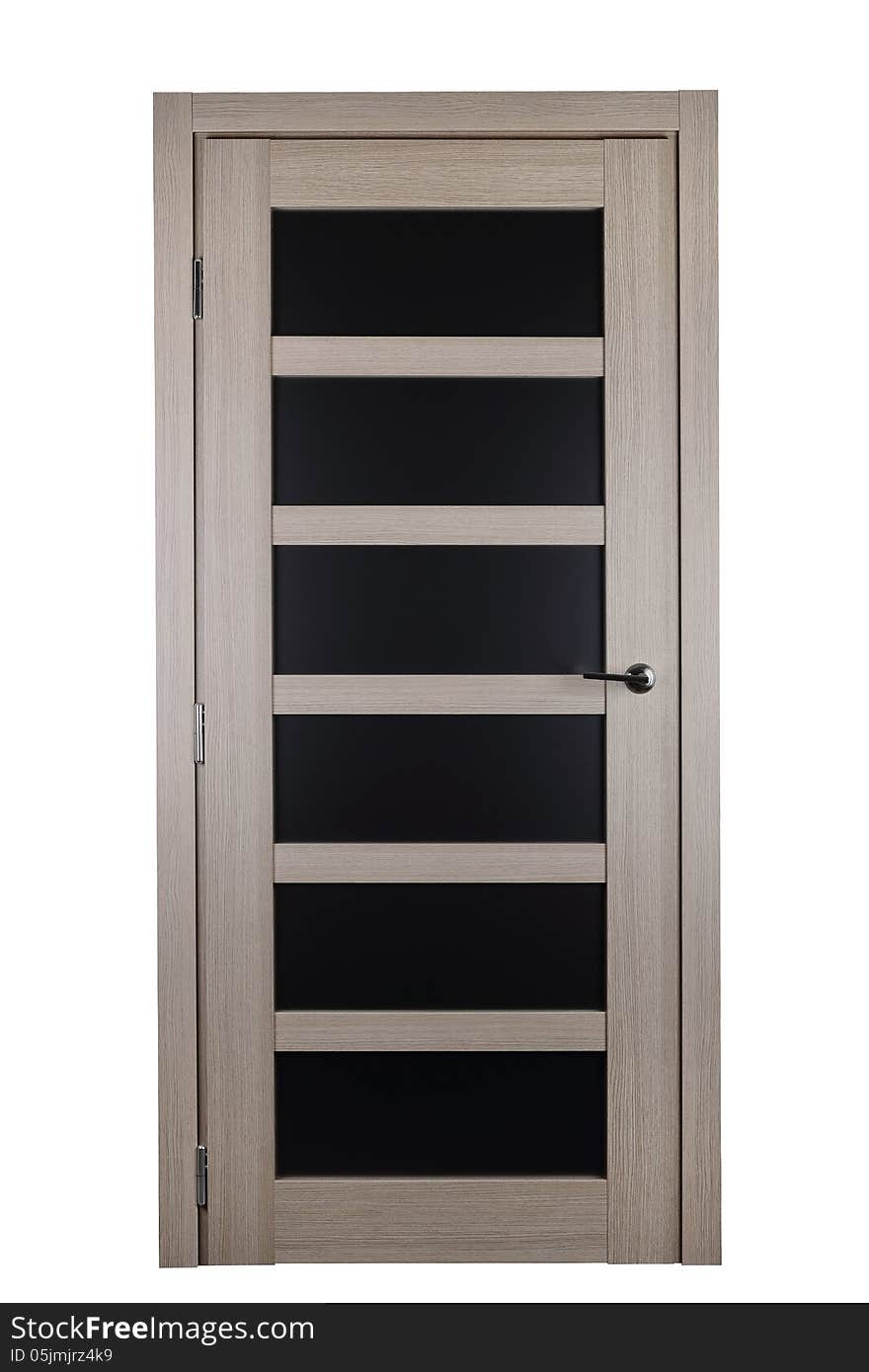 Modern interior door on a white background