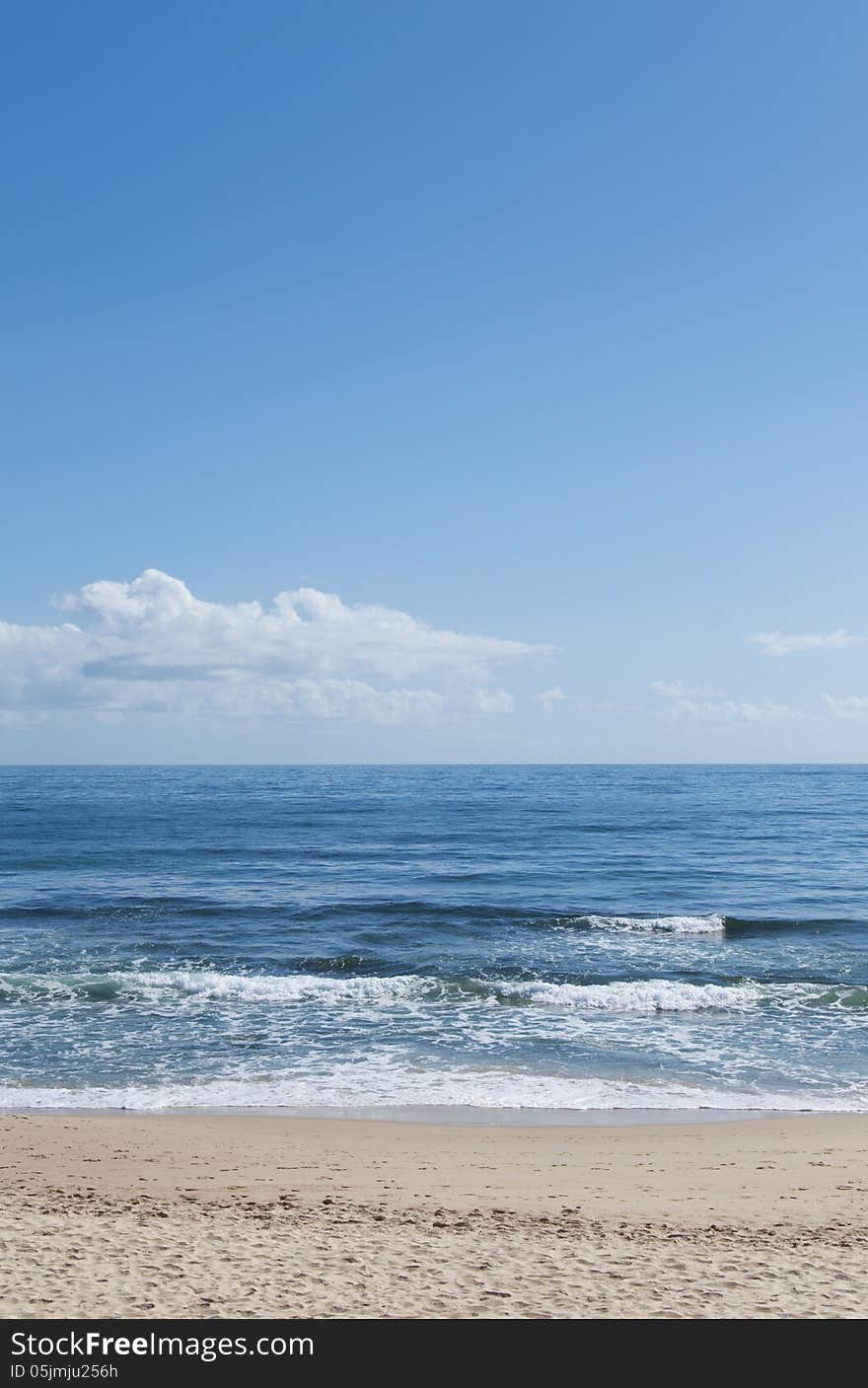 Blue sky, sea and sand. Blue sky, sea and sand