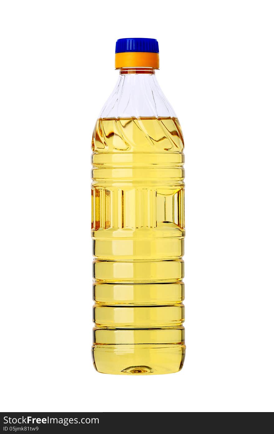 Sunflower Oil In A Plastic Bottle