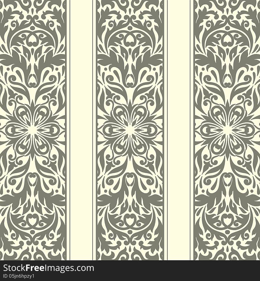 Vector illustration with vintage pattern for print. Vector illustration with vintage pattern for print.