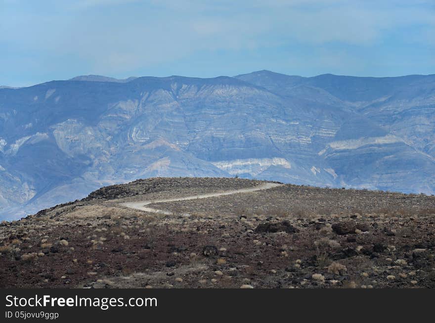 American Road And Mountain