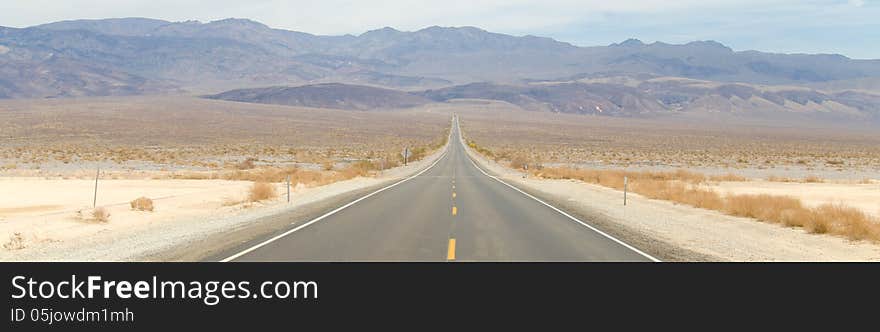 American road in Death Valley