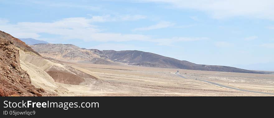 American road  in Death Valley