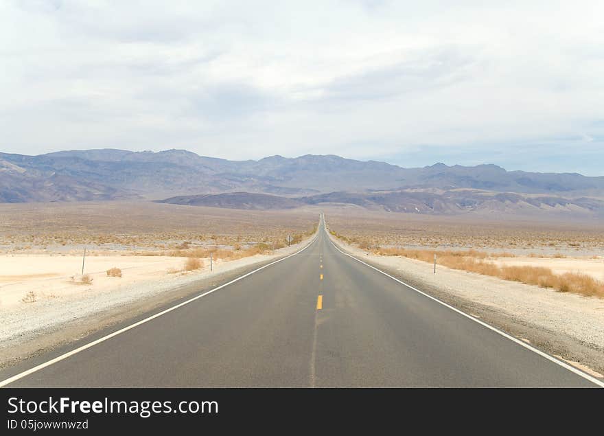 American Road In Death Valley