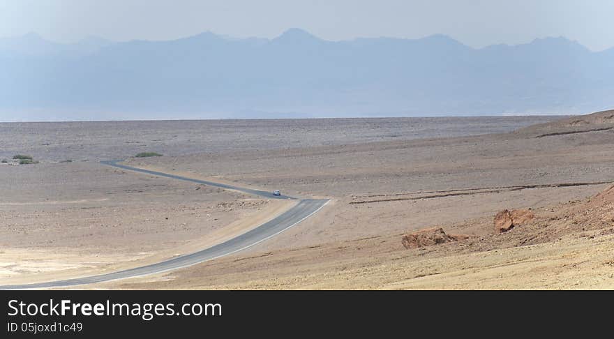 American road  in Death Valley