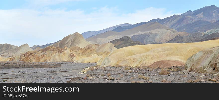 Zabriskie Point at Death Valley, California, USA.