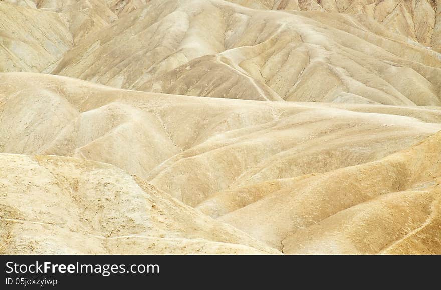 Zabriskie Point at Death Valley, California, USA.