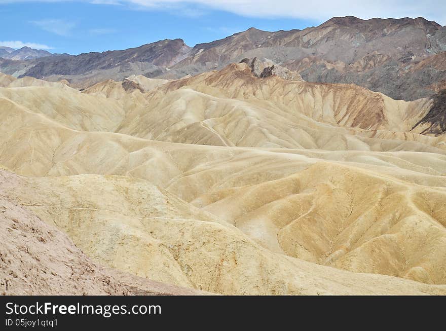 Zabriskie Point at Death Valley, California, USA.