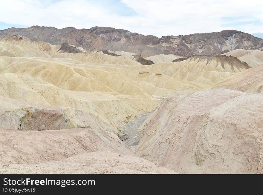 Zabriskie Point at Death Valley, California, USA.