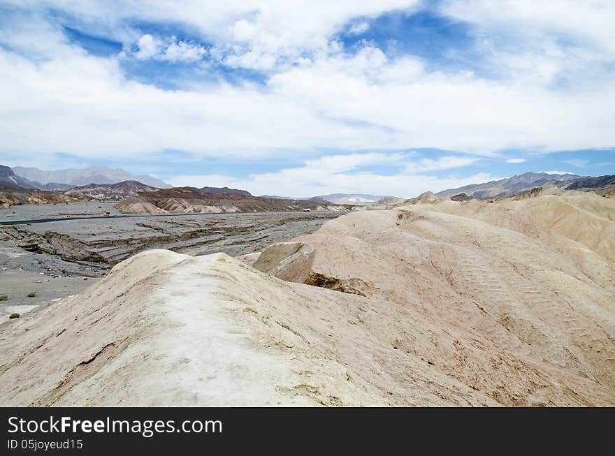 Zabriskie Point at Death Valley, California, USA.