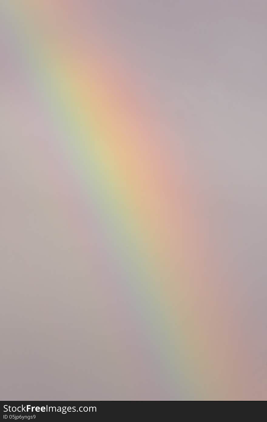 Rainbow after a warm summer rain