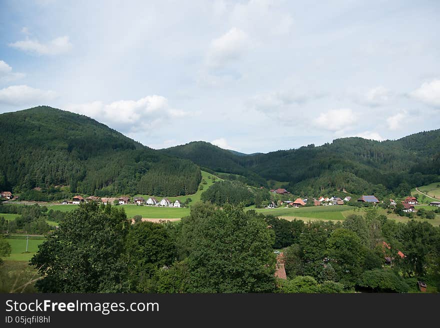 Black forest landscapes in germany