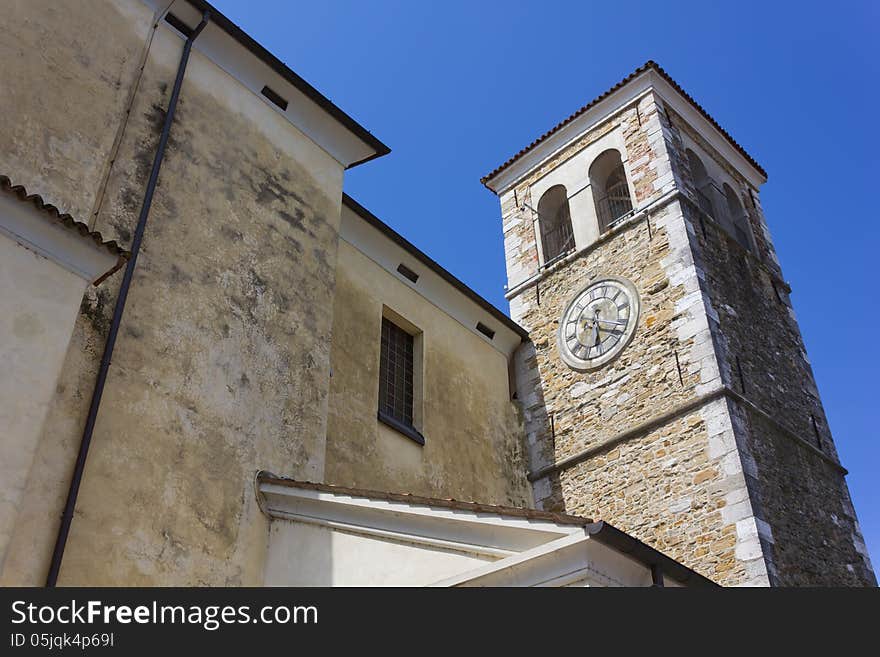 14th century church in Cervignano, Italy